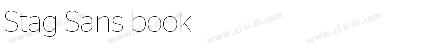 Stag Sans book字体转换